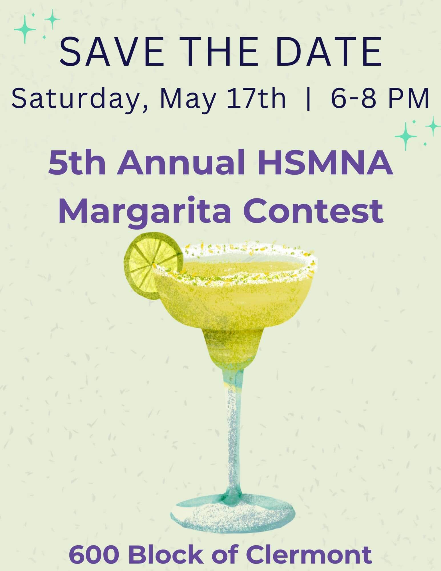 Margarita Contest - Save the Date